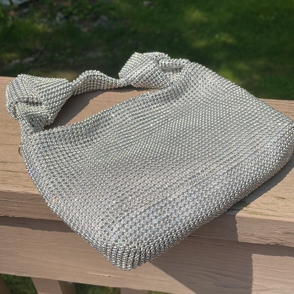 Silver Rhinestone Mini Bag - Picture 4 of 11